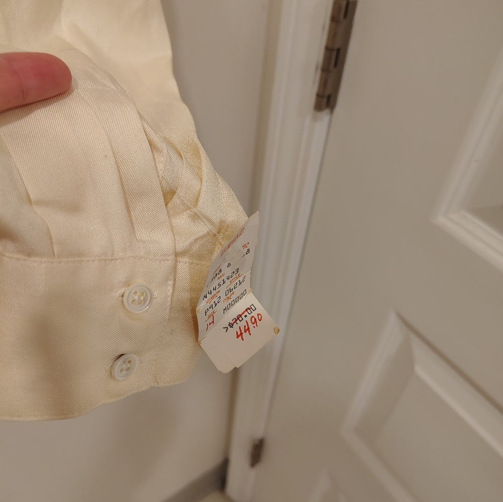 Vintage Integral 100% Silk Dress Shirt - Picture 4 of 4